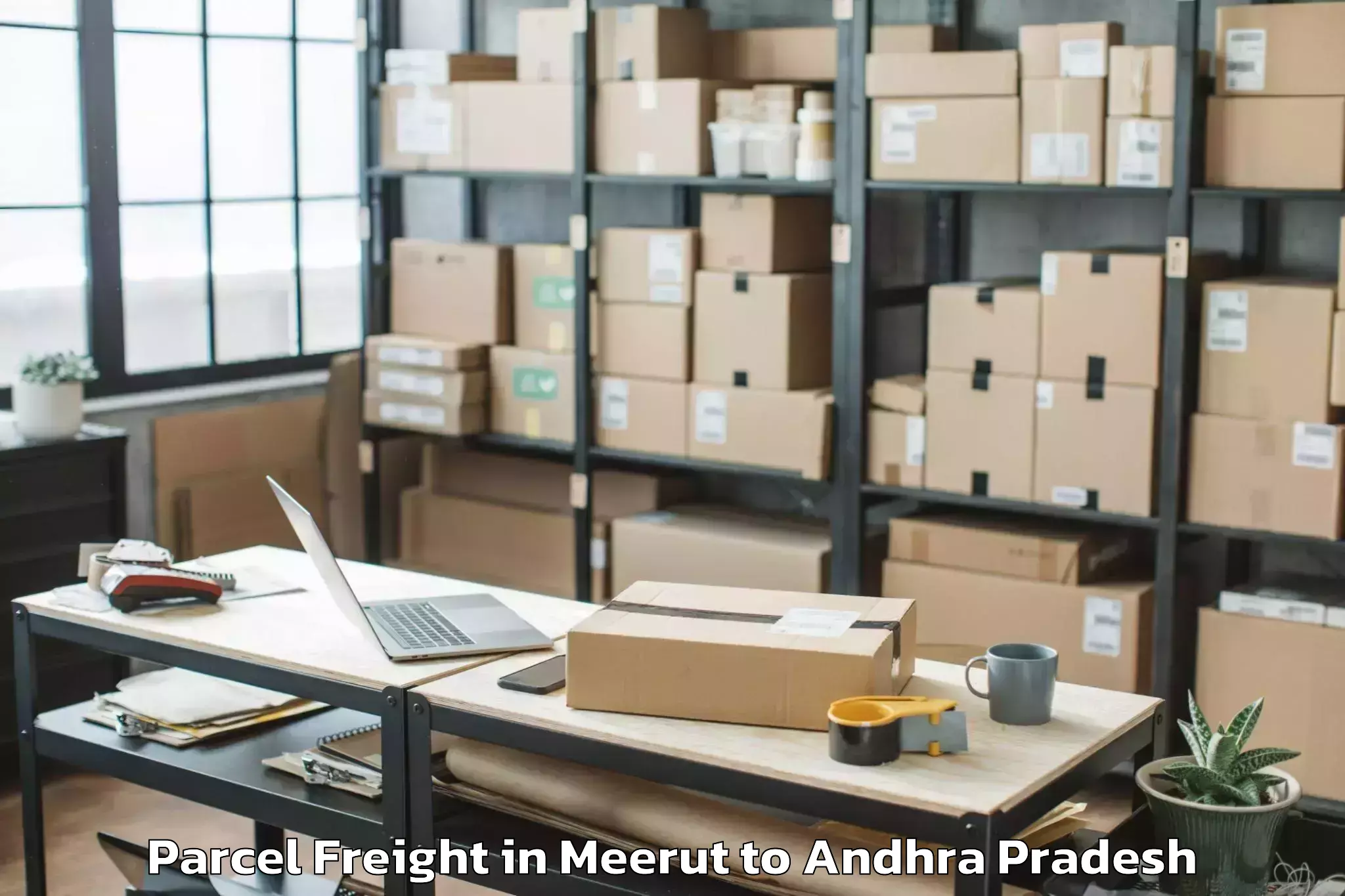 Comprehensive Meerut to Avanigadda Parcel Freight